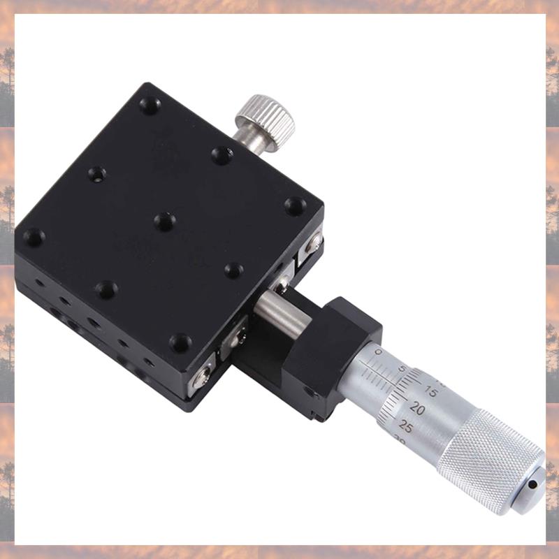 2025 Trend X Axis 40X40mm Knob Micrometer Sliding Stage Guide Rail Type Platform Manual Displacement Sliding Table Easy Install