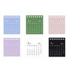 Creative Mini Desk Calendar Simple Monthly Planner Gift Standing Flip Calendar  Office Ornaments