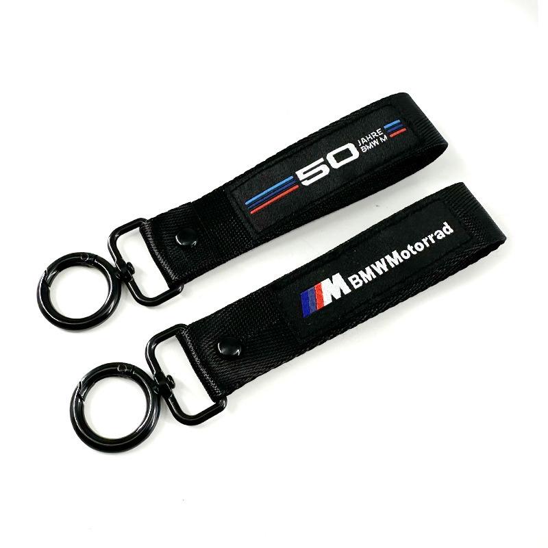 Embroidery Car Keychain Key Chain Motorcycle Logo Keyring Lanyard For BMW X1 X3 X4 X5 E46 E90 F20 E60 E39 F10 M1 M2 M3 M5 M6 E87 gzsh02