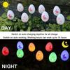 Outdoor Waterproof 8 Modes Led Solar Easter Egg Courtyard Stake Light for Garden Passage Lawn Decoration