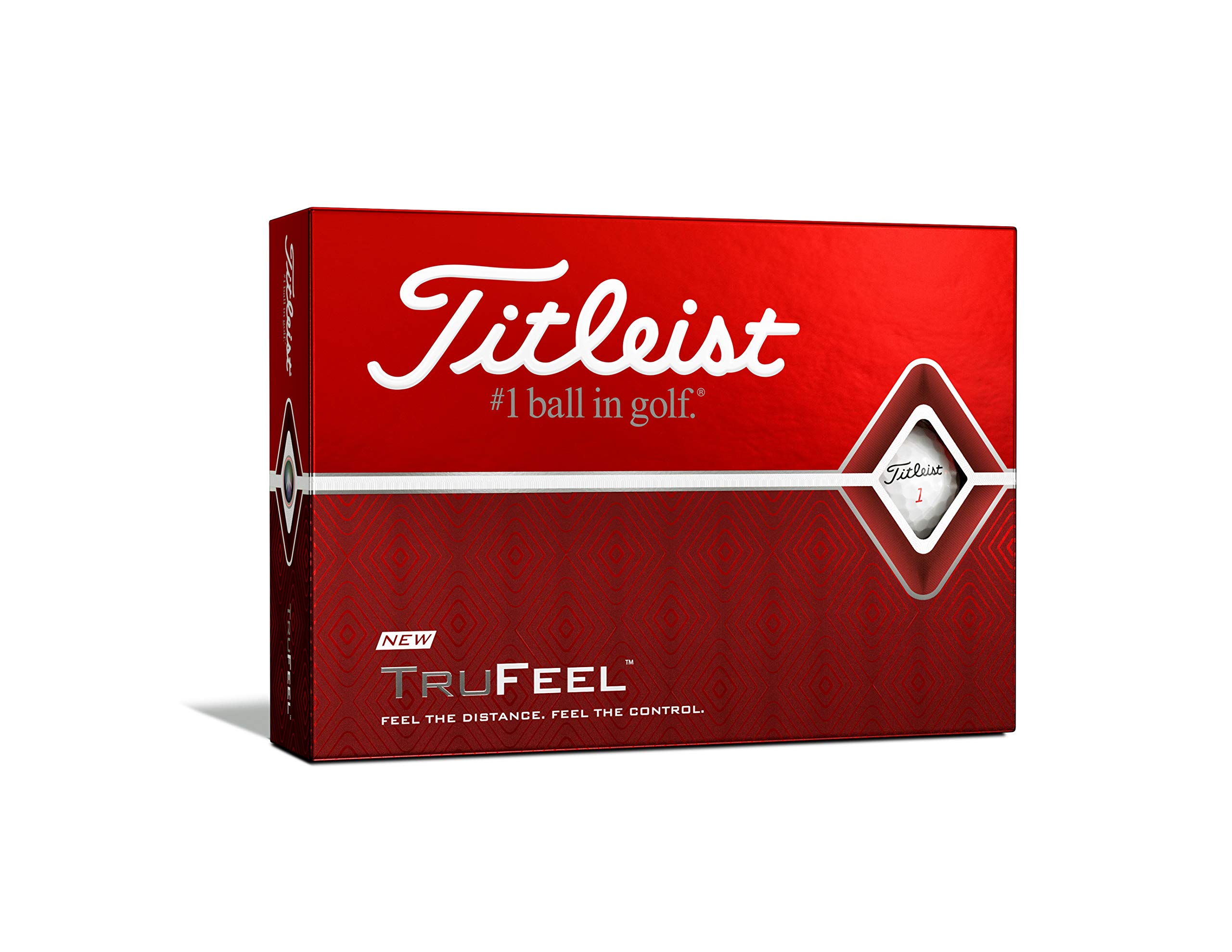 

TITLEIST TRUFEEL Golf Balls, Unisex, T6034S-J, White
