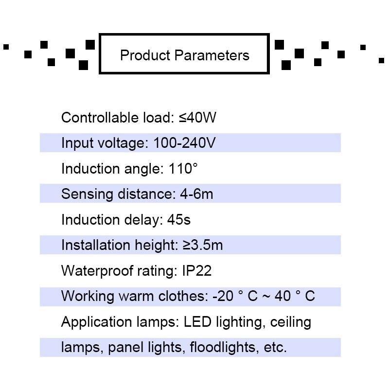 Infrared Motion Sensor Switch Detection Automatic Open Light