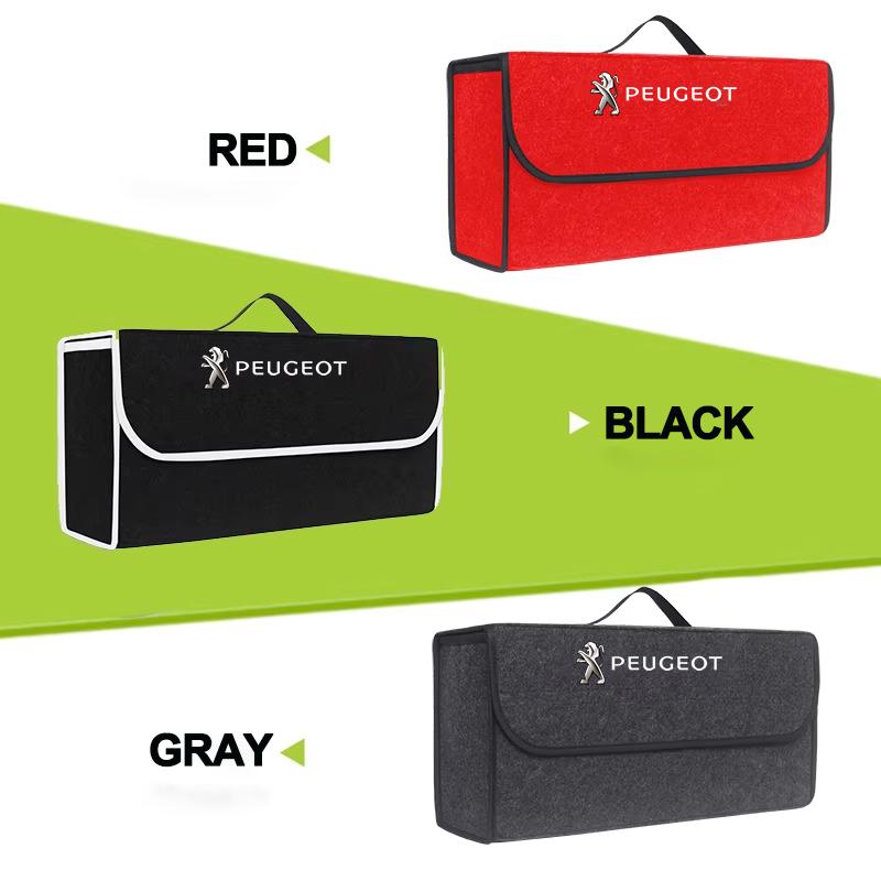 Peugeot Car Trunk Organizer Box Large Capacity Folding Storage Bag For Peugeot 3008 308 508 607 106 406 407 307 206 301 408 4008