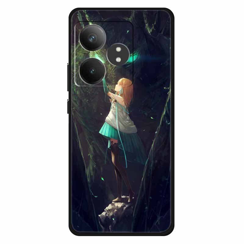 Funda For Realme GT 6T / GT 6 Cases Silicone Planet Painted TPU Soft Phone Back Cover For RMX3853 Protective Coque RMX3851  GT 6