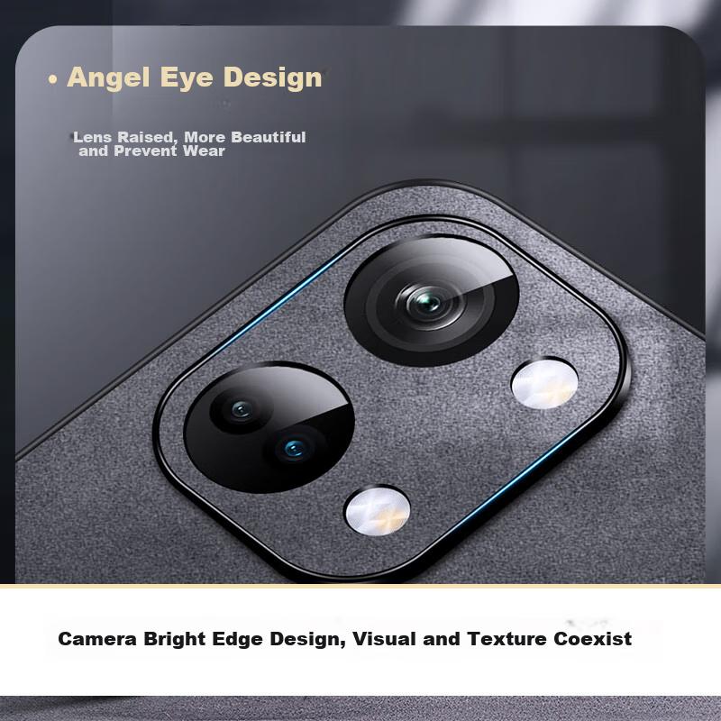 OnePlus ACE2V Phone Case, 1+ ACE2v Protective Cover, Shockproof, Full Lens Protection, Soft, Simple Luxury Silicone Outer Case,n, Leather Cover, Black
