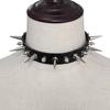 Punk Long Spike Choker Pu Leather Collar For Women Men Cool Big Rivets Studded Chocker Goth Style Necklace Emo Accessories