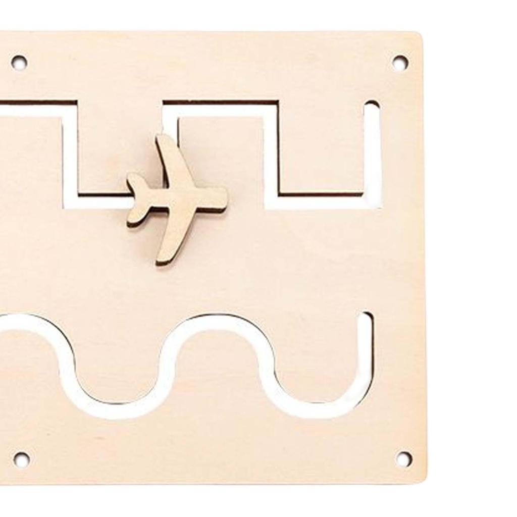 Busy Board DIY Accessories Material Basic Skill Sensory Toy Unpainted Activity for Kids Preschool