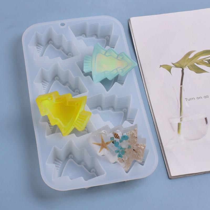 Practical Christmas Tree Molds Handmade Silicone BPA-Free Easy To Release No Residue for Mousse Cake Making DIY Crafts