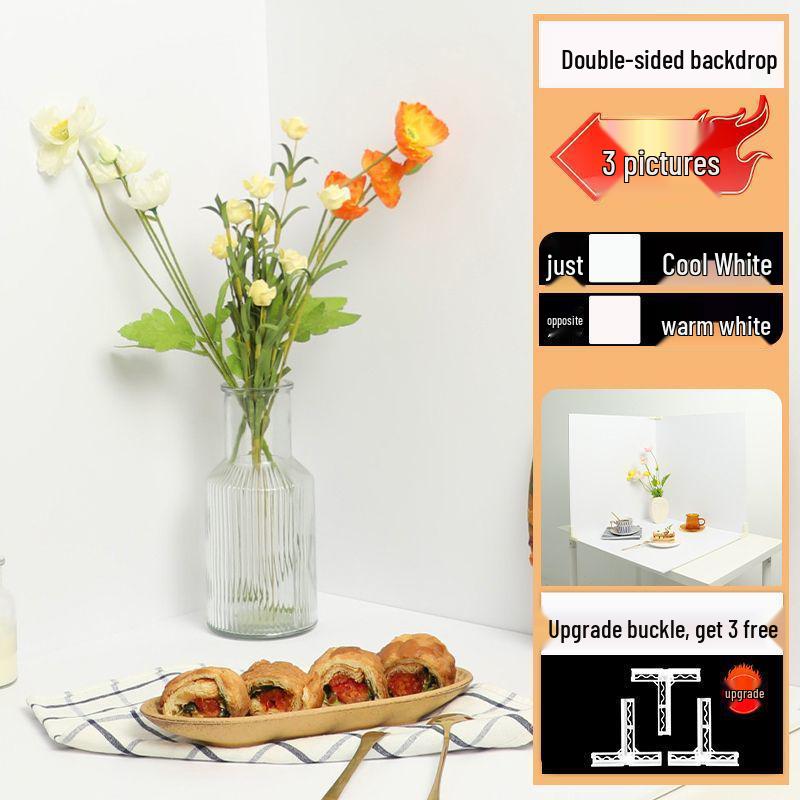 Solid Color Photography Backdrop - PVC Film for Cosmetics, Still Life, Cakes, and Food Photography Props