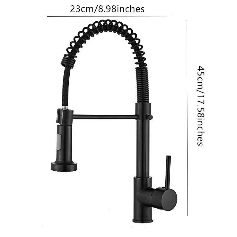 TLXT Stainless Steel Pull-Out Kitchen Faucet