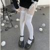 Slim Black Silk Sweet Cute Sexy Knee Socks High Thigh Socks Lolita Bow JK Stockings Women
