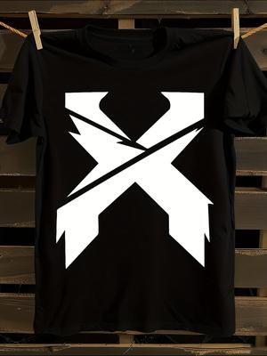 Excision Logo Oversized Black Tshirt