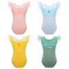 Ruffle Sleeve Ballet Leotard Girls Kids Gymnastics Bodysuit Ballerina Fairy Party Dancing Training Performance Dancewear