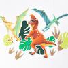 Cheerland Dinosaur Party Decorations Dino Birthday Garland Hanging Jurassic Dinosaur Streamer with Leaves for Boys Bday Party Decor Baby Shower
