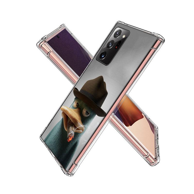 Cartoon Perry The Platypus Phone Case for Samsung A55 A35 A25 A15 A07 A05S A16 A17 A26 A36 A37 A56 A57 Galaxy Note 20 10 A50S A7
