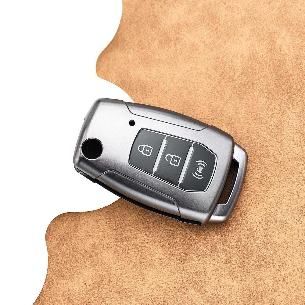 Car Folding Key Case Cover Accessories For Ssangyong Actyon Korando Tivoli Kyron 2 Sanka Tpu Keyless Shell Fob Protector Bag