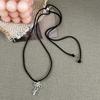 Sophisticated Alloy Butterfly Necklace Stylish Pull String Neckchain Adjustable Rope Chain Choker Stylish Clavicle Chain