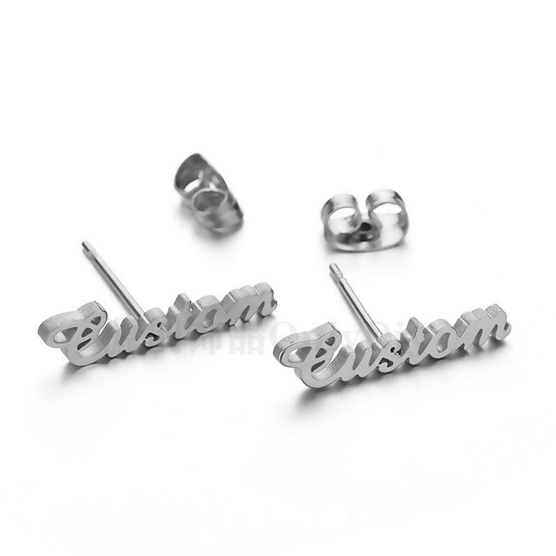 DIY Stainless Steel Name Necklace Gold Plated Initial Letter Bracelet Ring Bangle Personalized Custom Jewelry