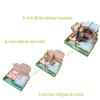 3D Wooden Puzzle Toys Jigsaw Architecture House Coffee Shop Cafe House DIY Assembly Building Model Kit Kids Educational Wood Toy