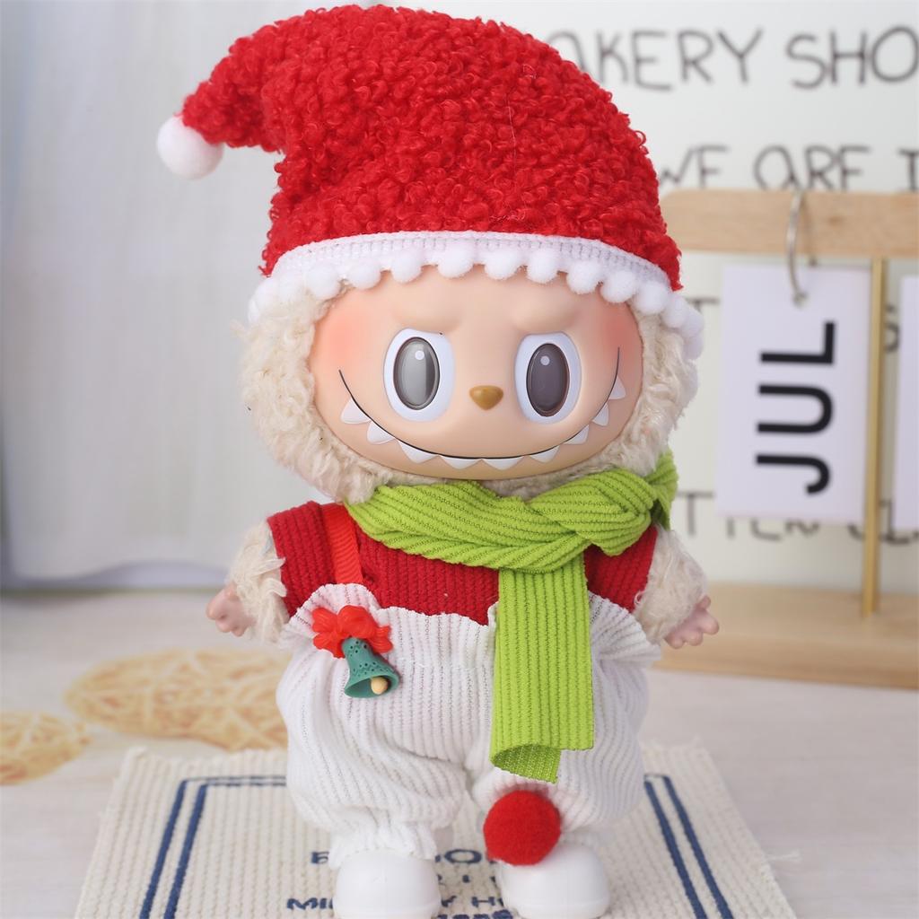 Lapupu 17cm Christmas Doll Clothes: First & Second Gen Sit-Sit Party Sweater