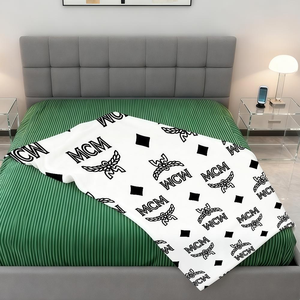 Cool Logo Fashion M-M-MCM-ES Blanket Super Warm Comfortable Plush Throw Blanket Child Home Sofa Bedroom Gift