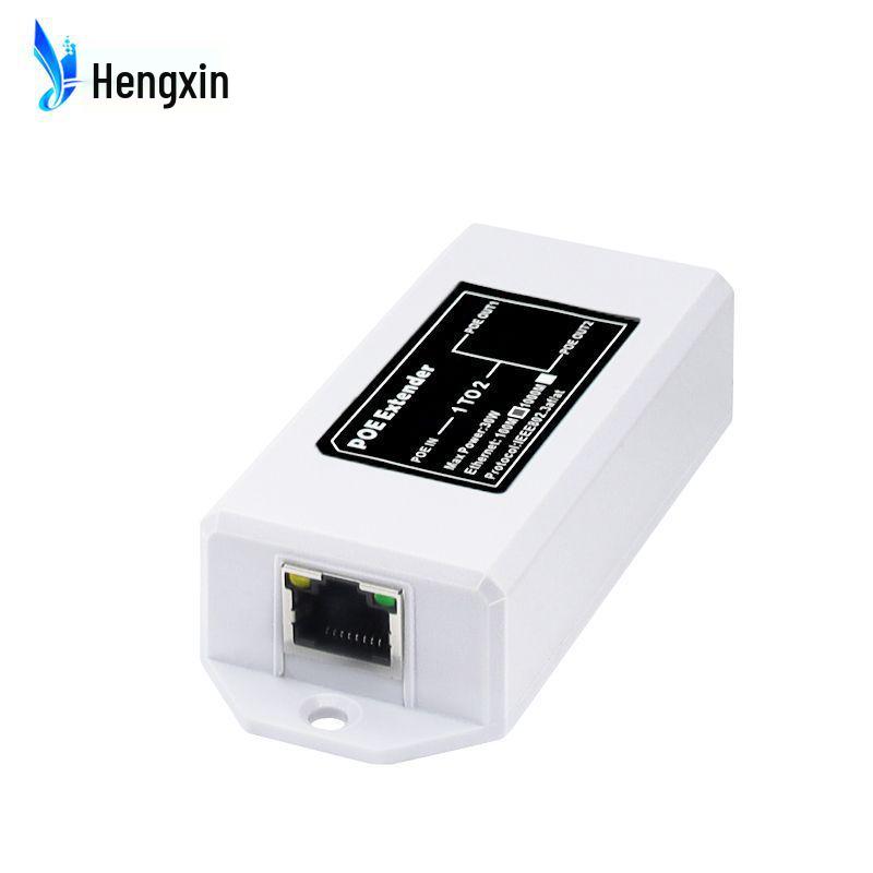 Standard PoE Network Signal Extender: One In, Two Out Repeater (PoeExtender)