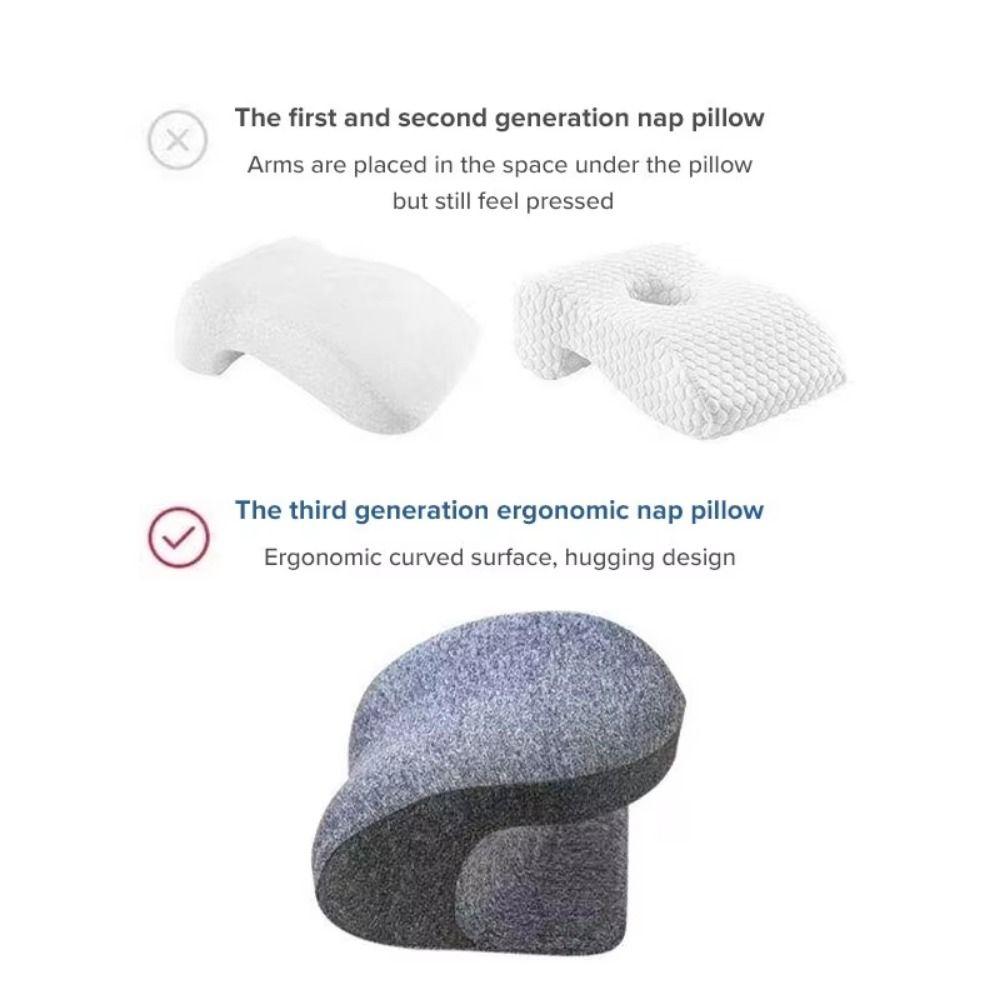 Lightweight Nap Sleeping Pillow Slow Rebound Face Down Desk Pillow  Cervical Protection