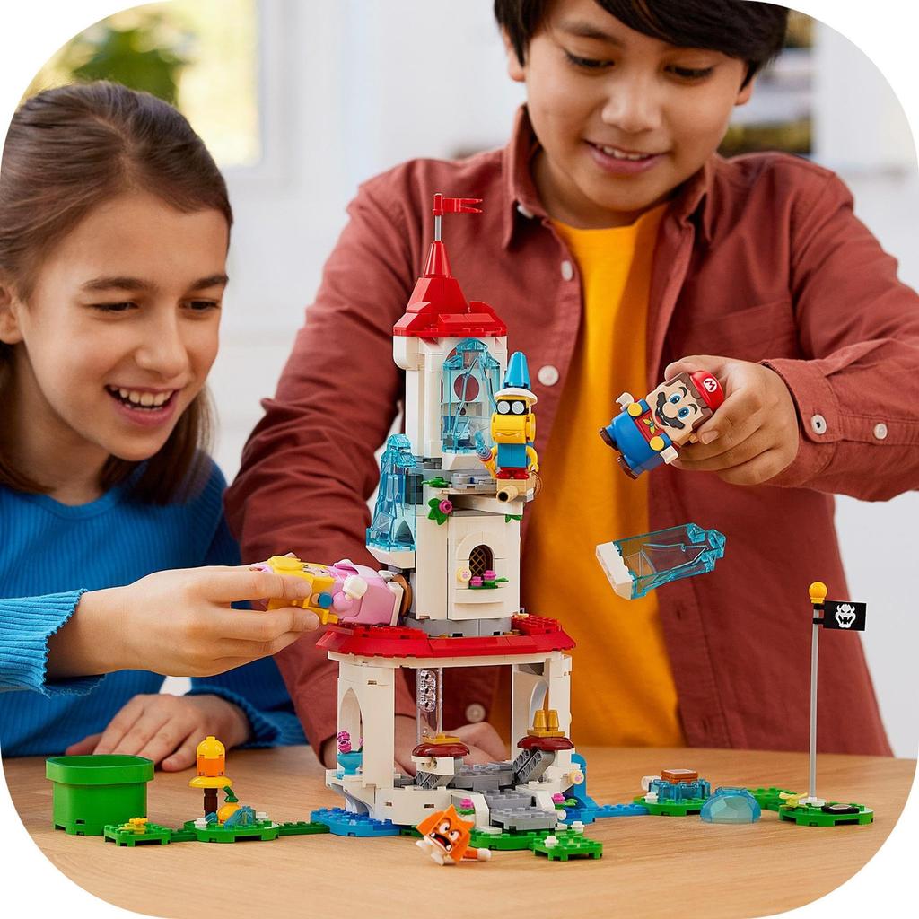 LEGO Super Mario Cat Peach Power-Up and Frozen Tower Challenge 71407, Toy, Building Blocks, Gift, Video Game, Boys and Girls, Ages 7 and Up