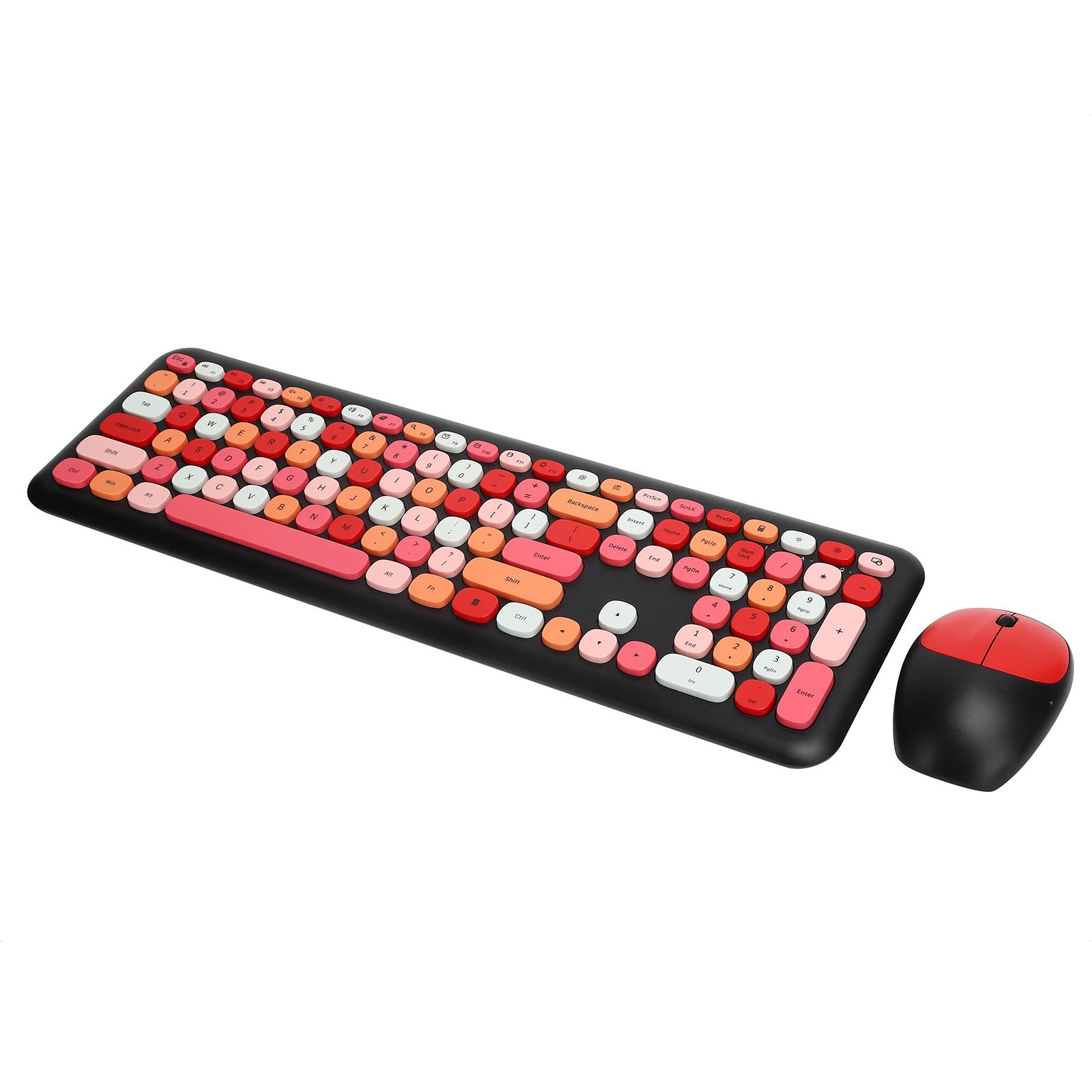 

Беспроводная клавиатура и мышь 2.4G Беспроводная 110-клавишная клавиатура и мышь Компьютерный аксессуар(Черный гри ) чёрный