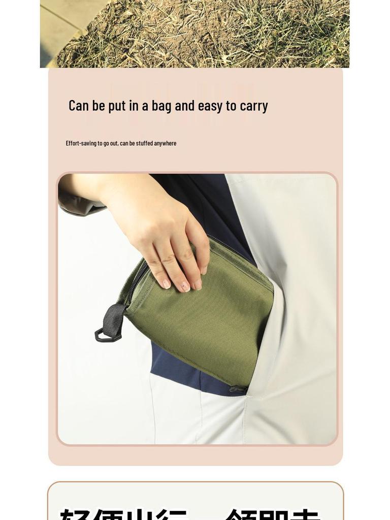 Multifunctional Portable Folding Stool: Outdoor Crossbody Bag, Clutch, Travel Chair for Camping, Fishing, and High-Speed Rail Queue.