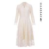 ELLASSAY White Lace Elegant Dress