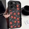 Heart shaped lollipop Phone case iPhone 15 Pro Max 11 12 13 16 14 Plus Silicone Shockproof Case Lens protector shell