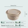 Eco-Friendly 600ml Corn Starch Round Bowl with Lid