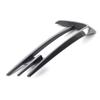 1 Pair Glossy Black / Carbon Fiber Look Car Front Fog Light Lamp Eyebrow Eye Lid Wind Knife Cover For VW For Golf MK7