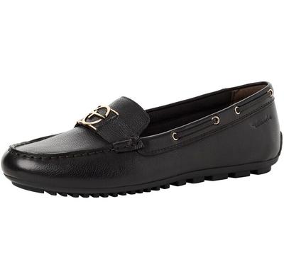 Damen-Slipper Tamaris Mokassins 003 schwarzes Leder