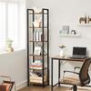 Estante Marrom Escuro Para Livros Estreita Loft Vr37 40X30X187,5 Begryf