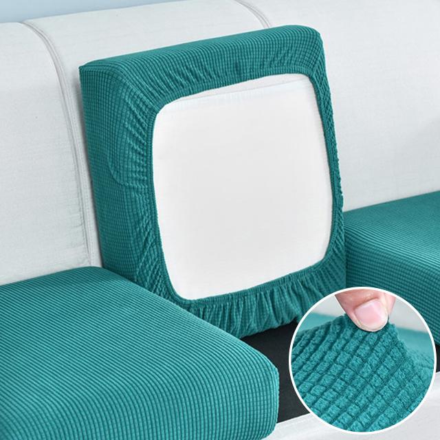 Jacquard Sofa Cushion Cover For Living Room Washable Removable Polar Fleece Elastic Sofa Cover L Shape Corner Armchair Slipcover