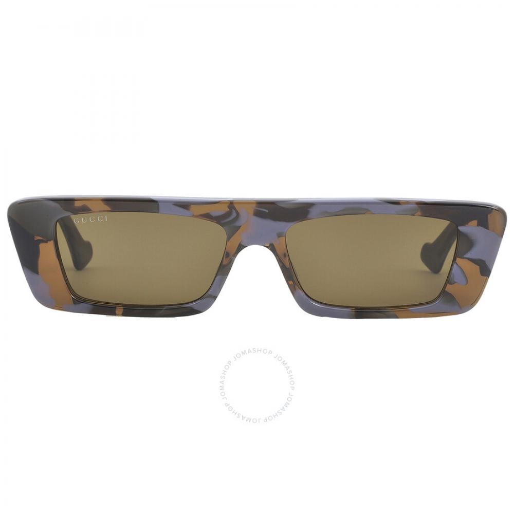 

Gucci Коричневые прямоугольные мужские солнцезащитные очки GG1331S 006 54