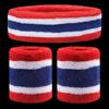Sport Fitness 1 Set Men/Women Sport Wristbands Towel Sweat Bands Headband +Wristbands Wrist Support