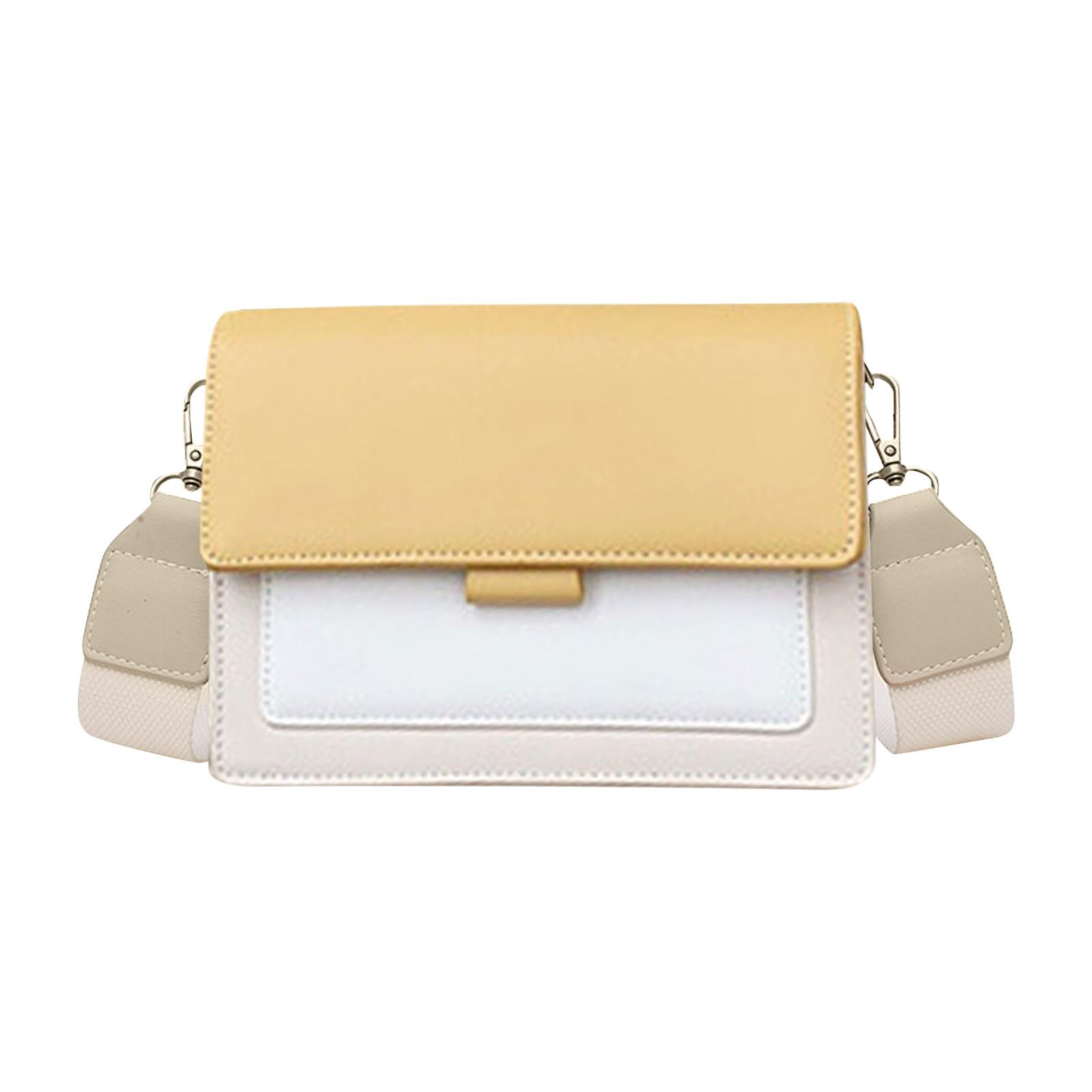 

Ручная женская сумка большой вместимости, сумка через плечо в европейском и американском стиле на одно плечо в стиле ретро и сумка атмосферной формы One Size жёлтый