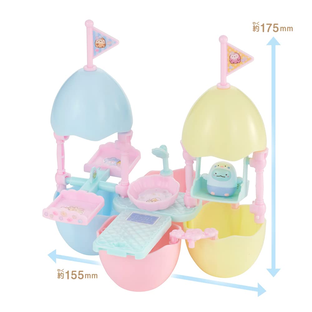 Special Bikkura Egg Pack Sumikkogurashi Pukapuka Egg Land Floating Swing Set