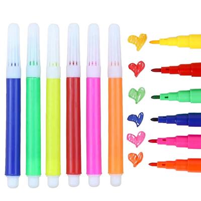 1~24Pack Mini Watercolor Pen 6pcs/pack Art Tools for Painting Office Cultural and Educational Supplies School Rewards TMZ