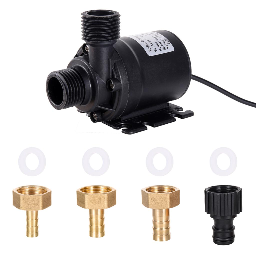Pompa Wody DC 12/24V Wysokociśnieniowa Ultra Cicha 800L/H Pompa Niskoszumowa Cyrkulacja Wody w Akwarium Mała Pompa Wzmacniająca 1szt.