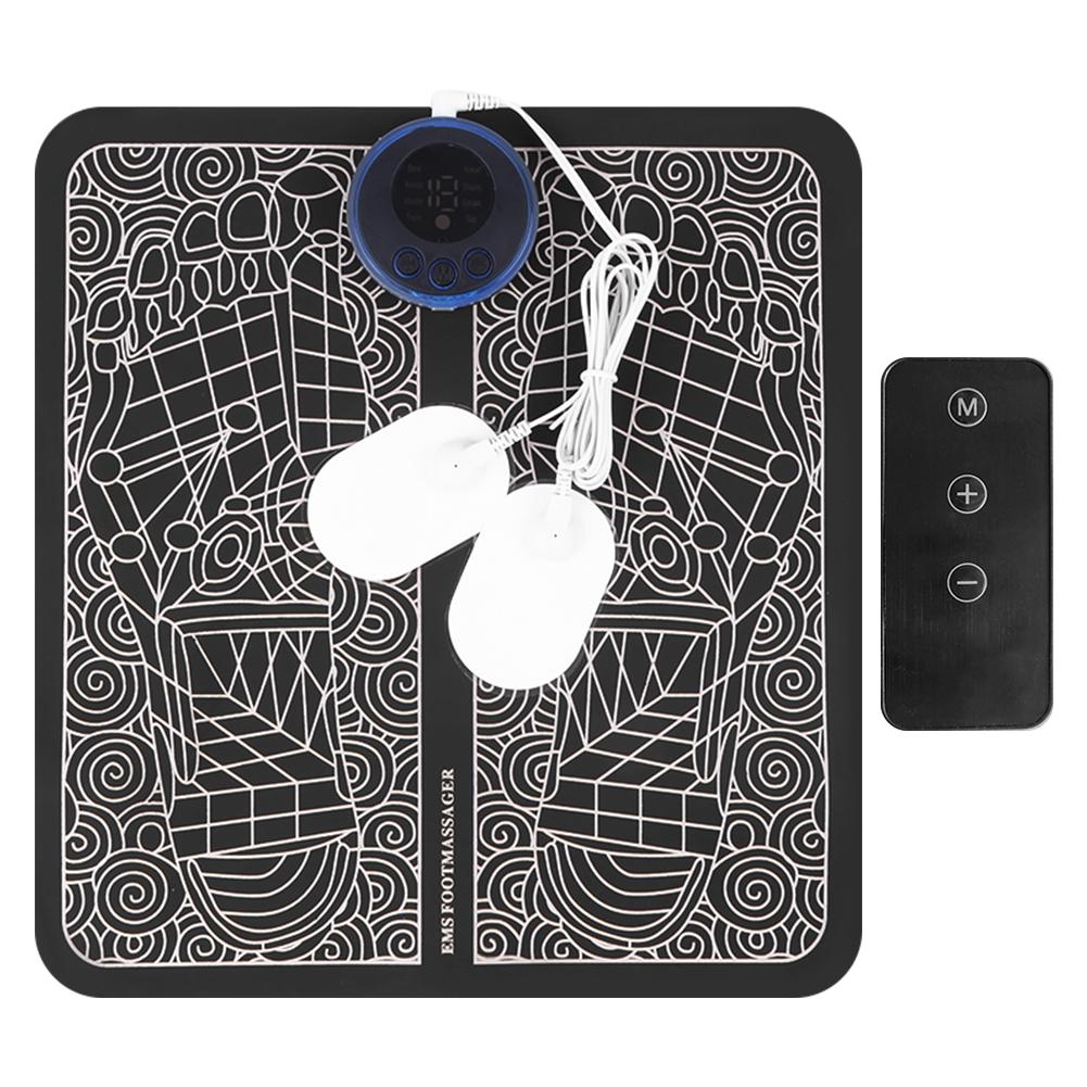 EMS Foot Massager Mat Electronic Foot Stimulator Improve Circulation Muscle Relaxation with 8 Modes &19 Levels for Men Women