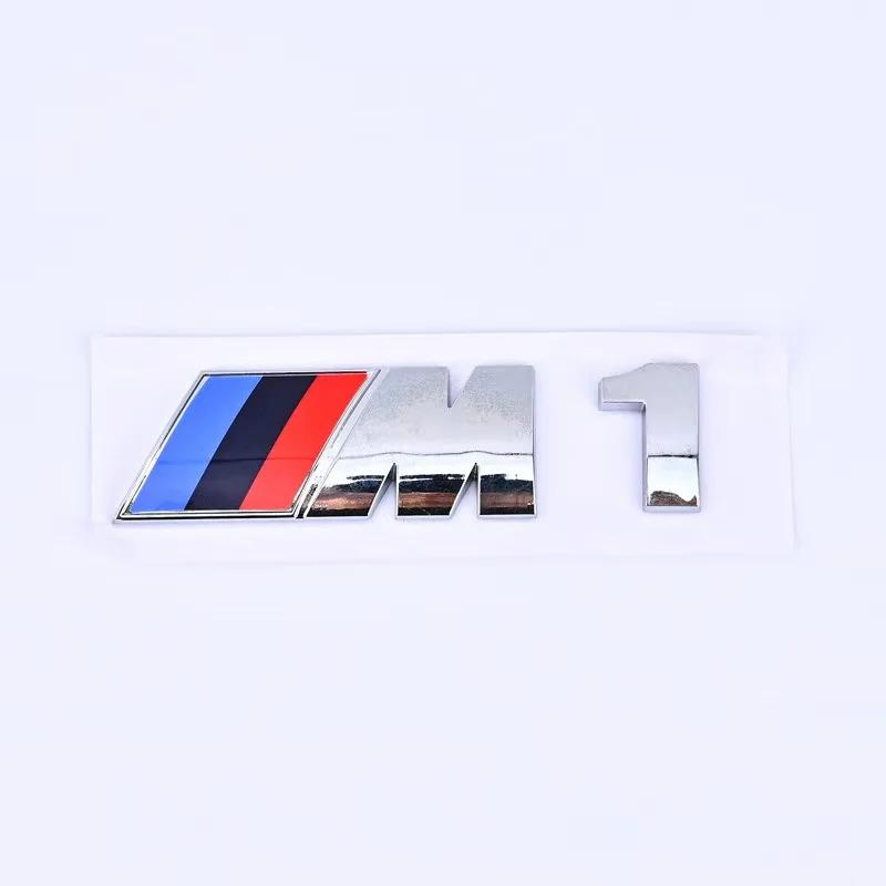 BMW M series M1 M2 M3 M4 M6 M7 rear luggage compartment logo sticker ABS changed to silver/black sticker M logo