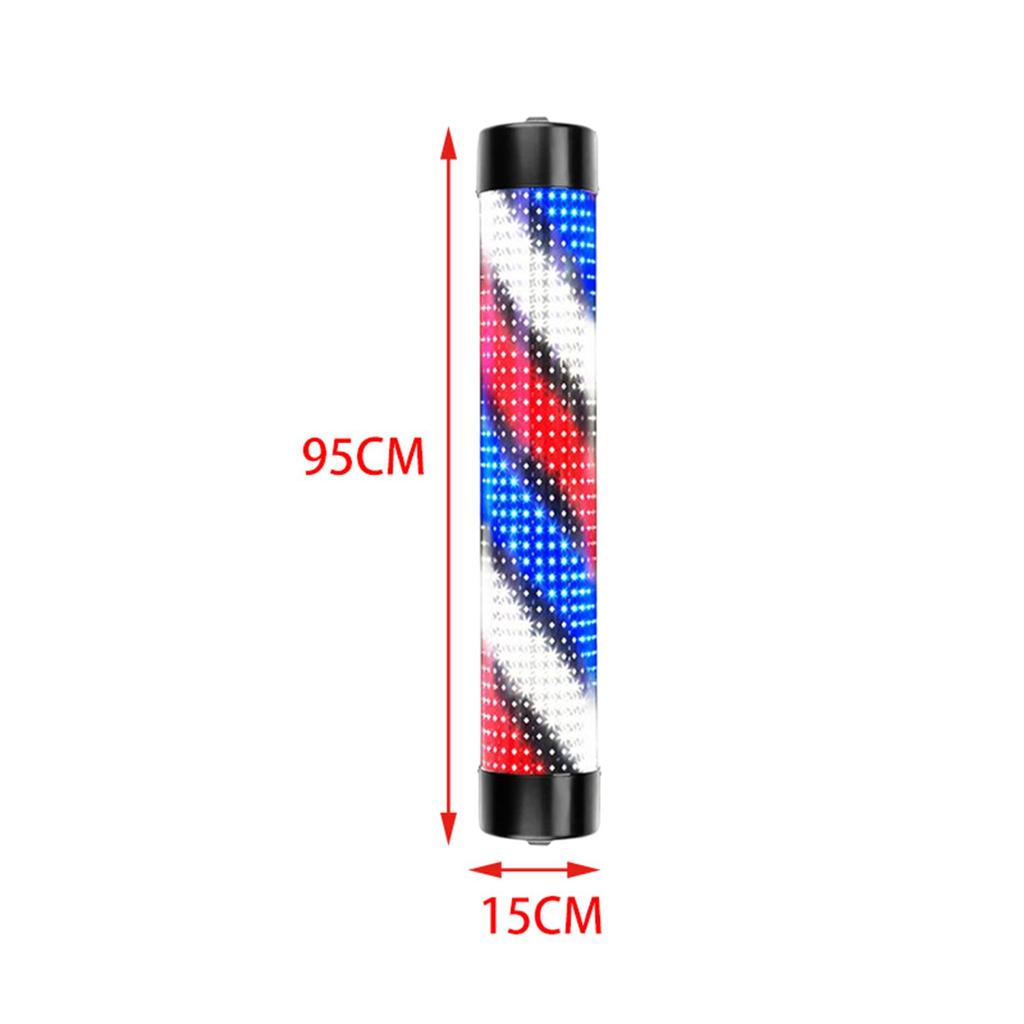 Waterproof Barber Shop Pole Rotating Light Hair Salon Indoor Neon Signs Wall Mounted Lighting Hairdressing Stripes Lights