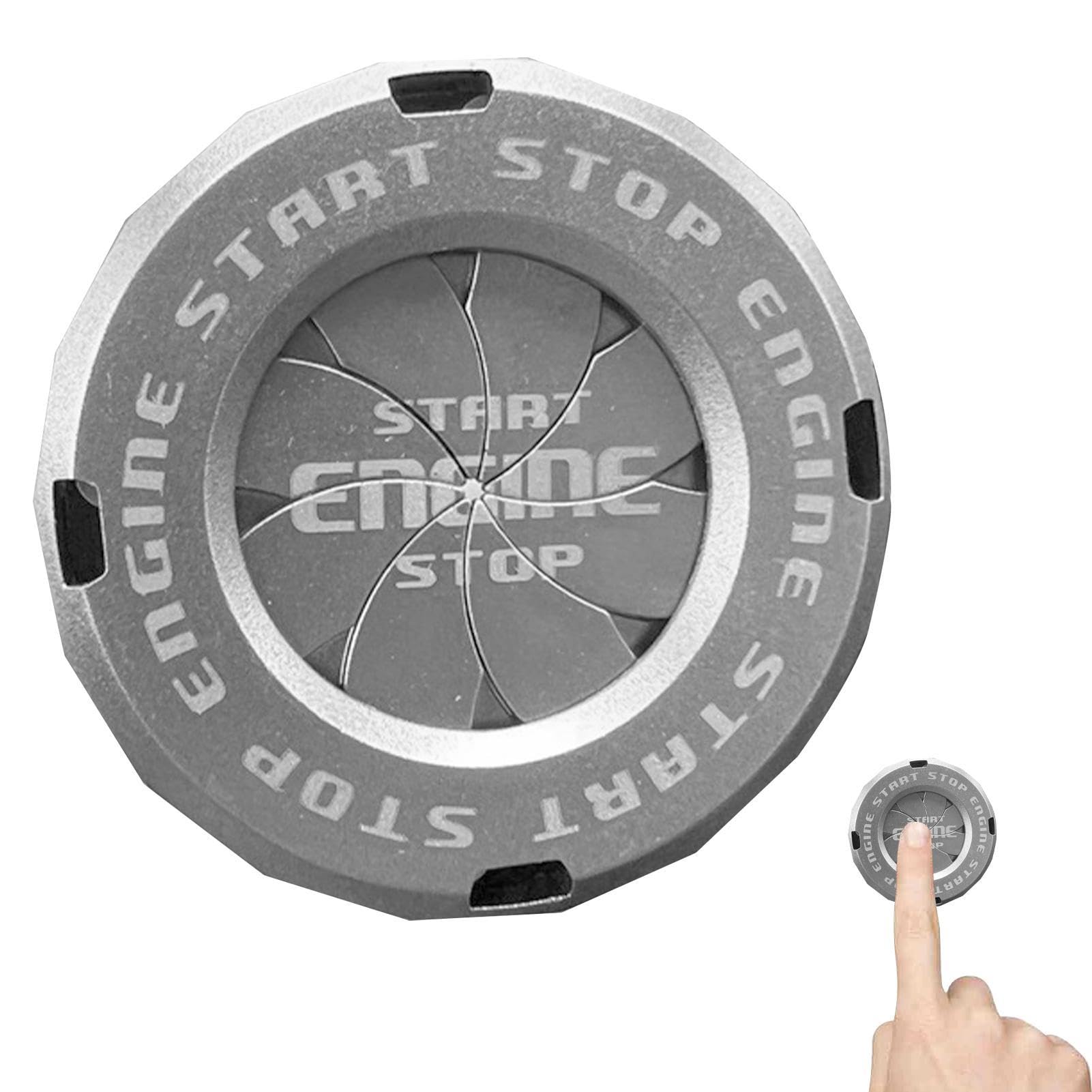 

Крышка кнопки старт-стоп двигателя | Универсальная крышка зажигания для мотоцикла - Защита зажигания с вращением Please refer to the description серебряный