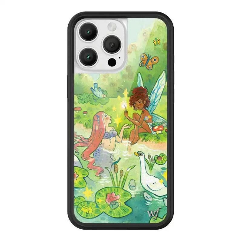 

wf Taylor Giavasis Wildflower protect Phone Case for iPhone 12 13 14 15 16 17 Pro Max Plus wf Grassland fawn Duck Castle Cover iPhone 17 Air