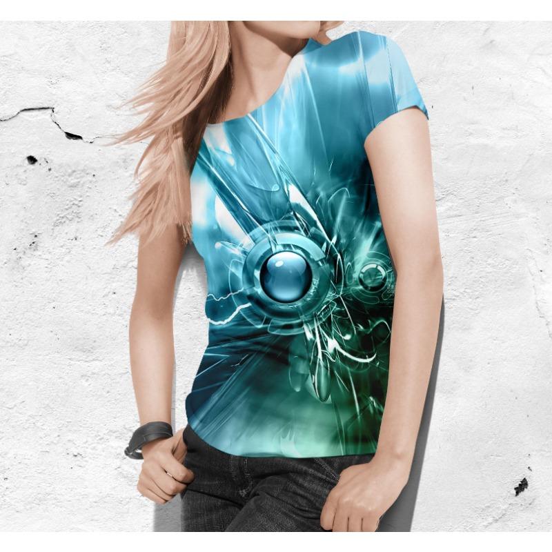 

Летние футболки с 3D-принтом Sparkling Scales для женщин, повседневная мода Y2k, футболка с коротким рукавом, футболки с круглым вырезом, топы, одежда XL