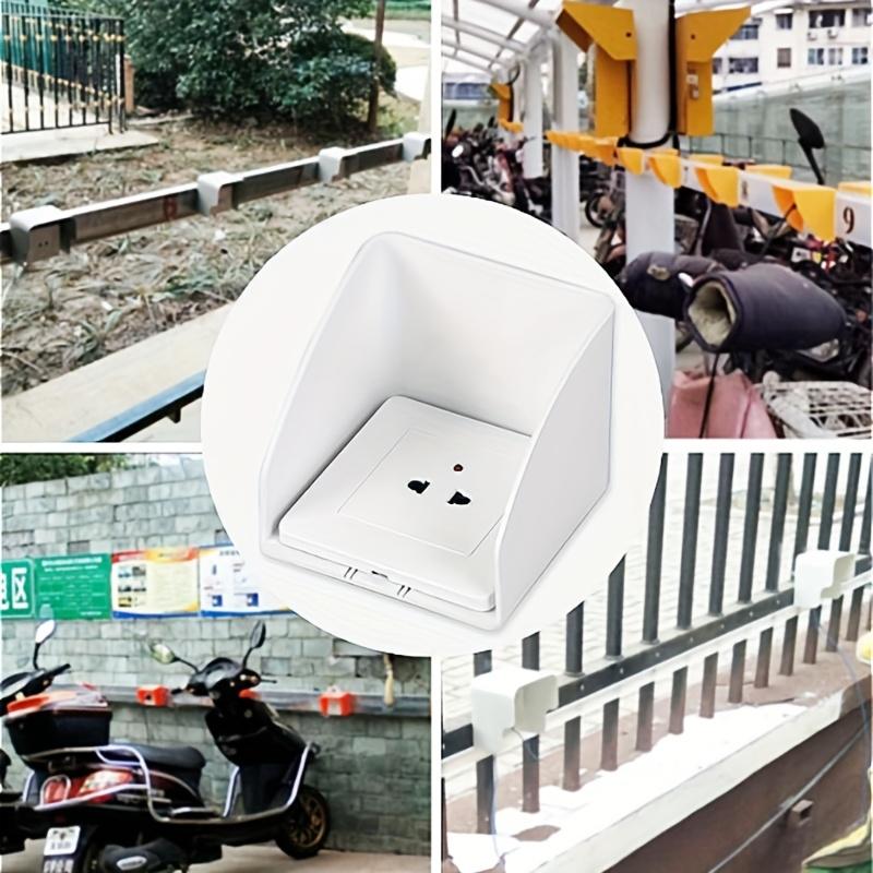 1pc Outdoor Socket Cover - Waterproof, UV-Resistant, Durable PC Plastic Protective Shell for Outdoor Use, Easy Installation